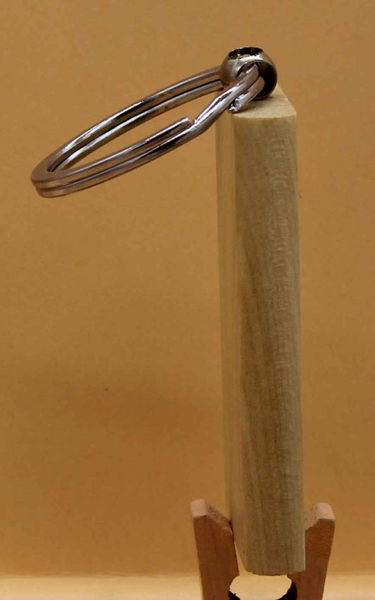 Schlüsselanhänger Buche eckig