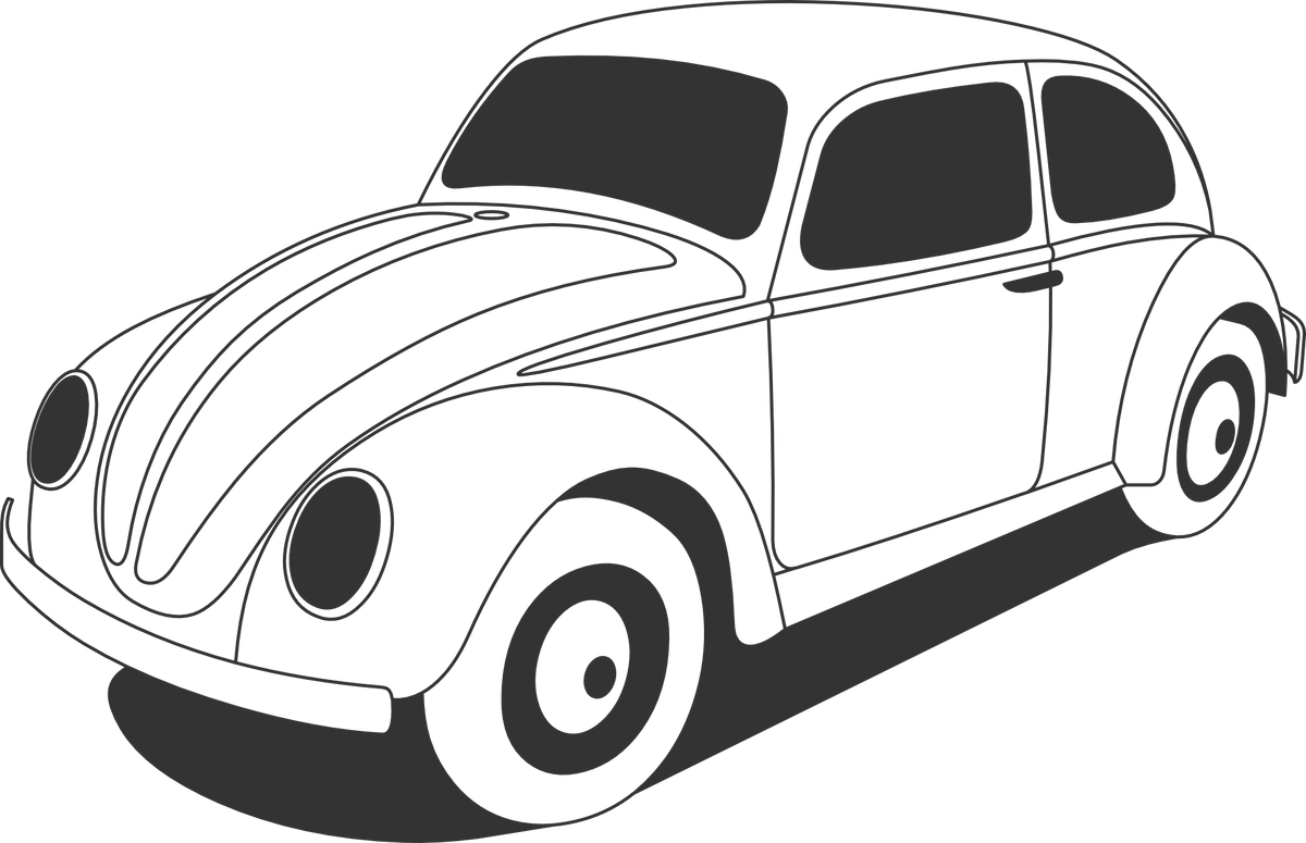 Aufkleber Vinylfolie VW Käfer Volkswagen Auto Fan