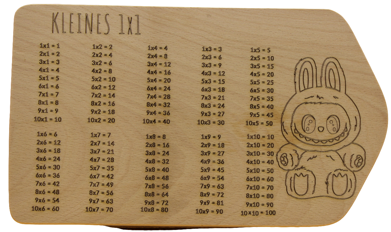 Frühstücksbrett kleines 1x1 Buche