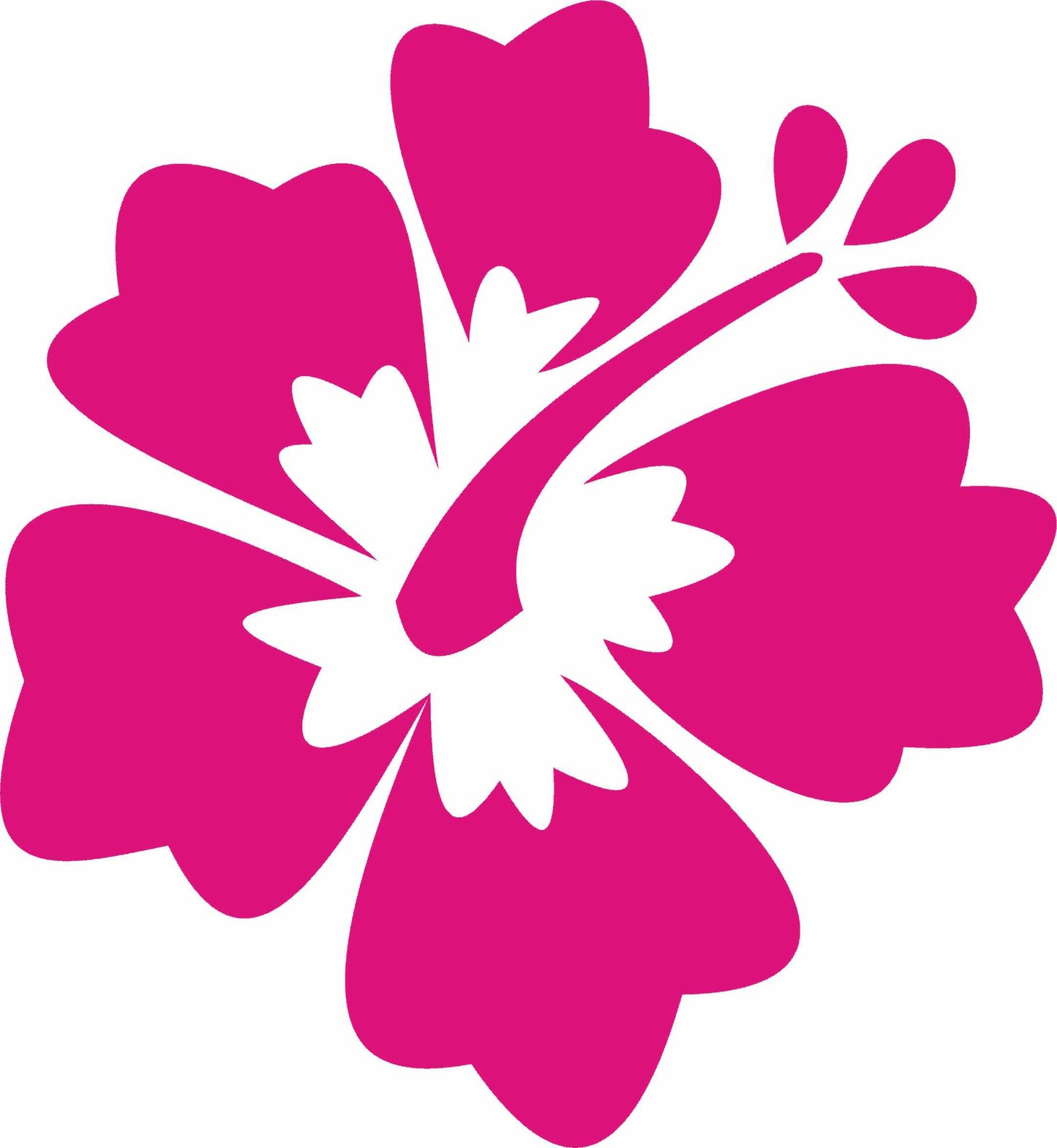 Aufkleber Vinylfolie Hibiskusblüte Auto Wohnmobil Dekor