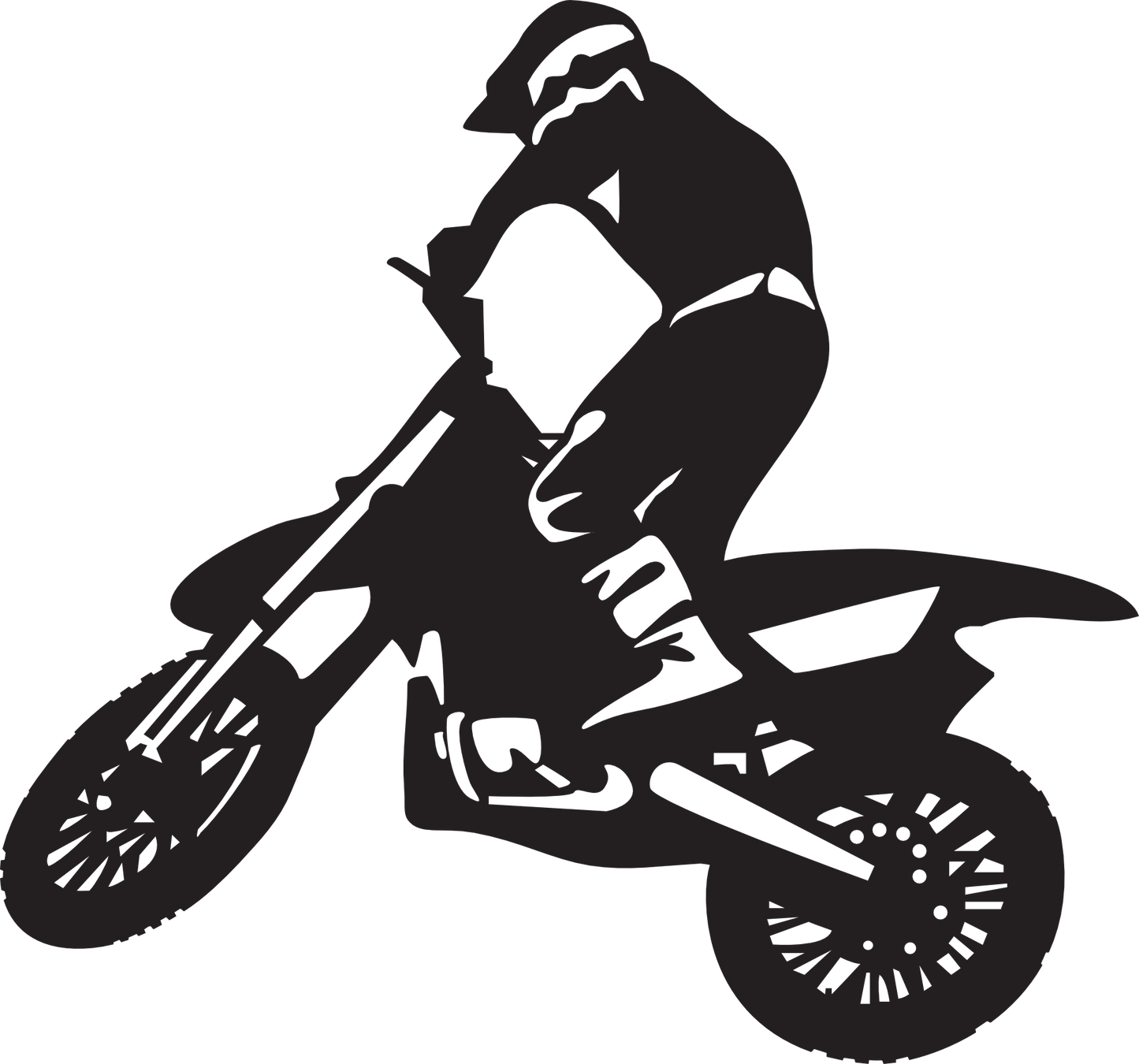 Aufkleber Vinylfolie Motorcross Sport 