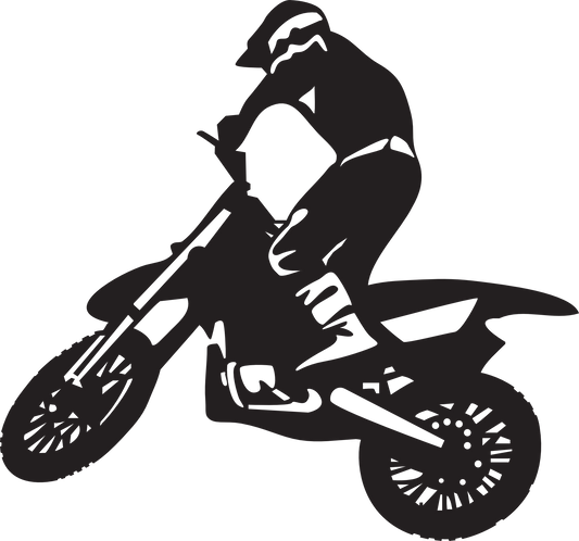 Aufkleber Vinylfolie Motorcross Sport 