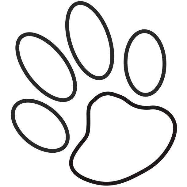 Aufkleber Vinylfolie Hunde Pfote