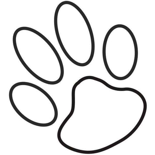 Aufkleber Vinylfolie Hunde Pfote
