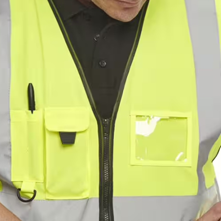 B Seen Hi-Vis Executive Weste Hohe Sichtbarkeit Gelb