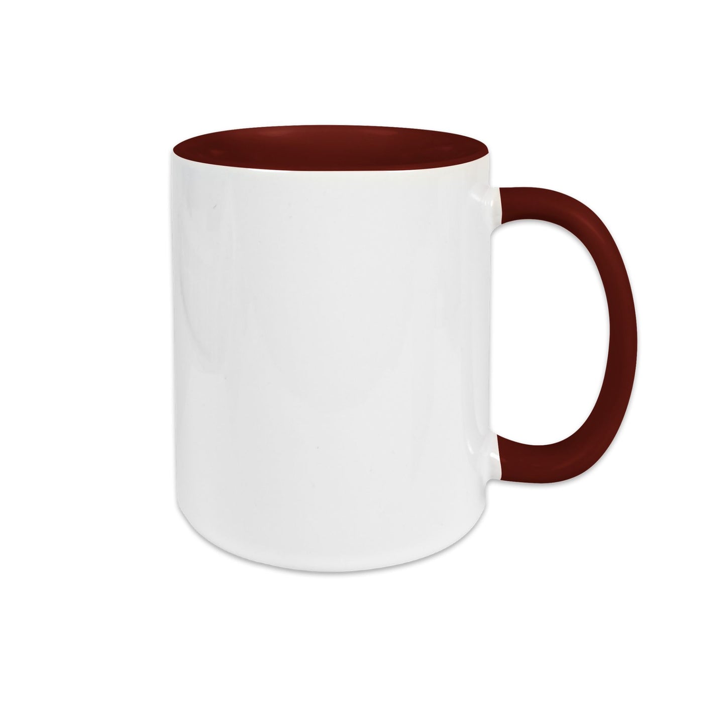 Keramiktasse TWO TONES HANDLE 11oz Sublistar Coating bordeaux