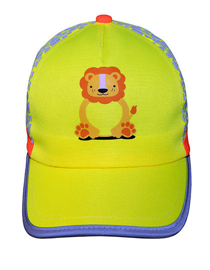 Cap für Kinder Fantastc Wildlife gelb Löwe