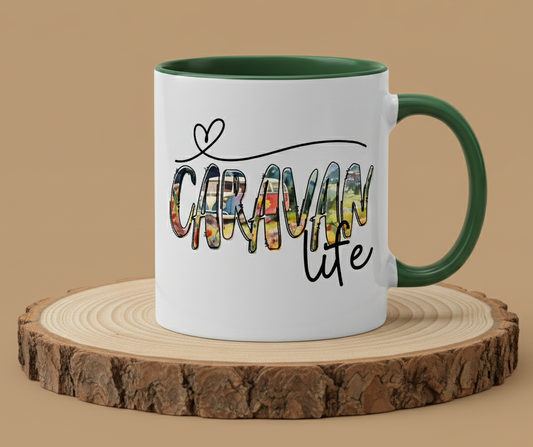 Keramiktasse Spruch Caravan life