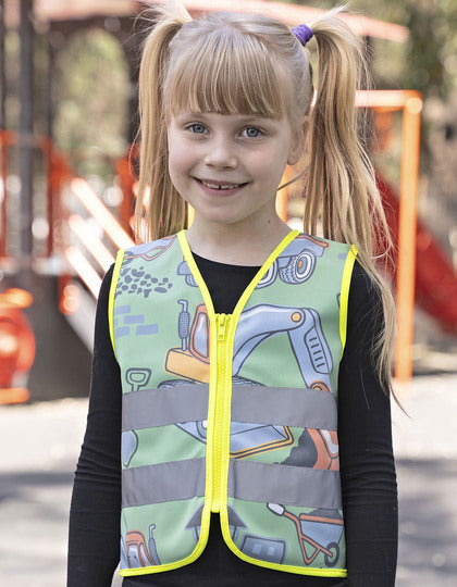 Kinder Warnweste Action Heros Baustelle