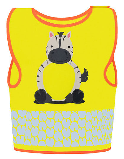 Kinder Warnweste Funtastic Wildlife Zebra