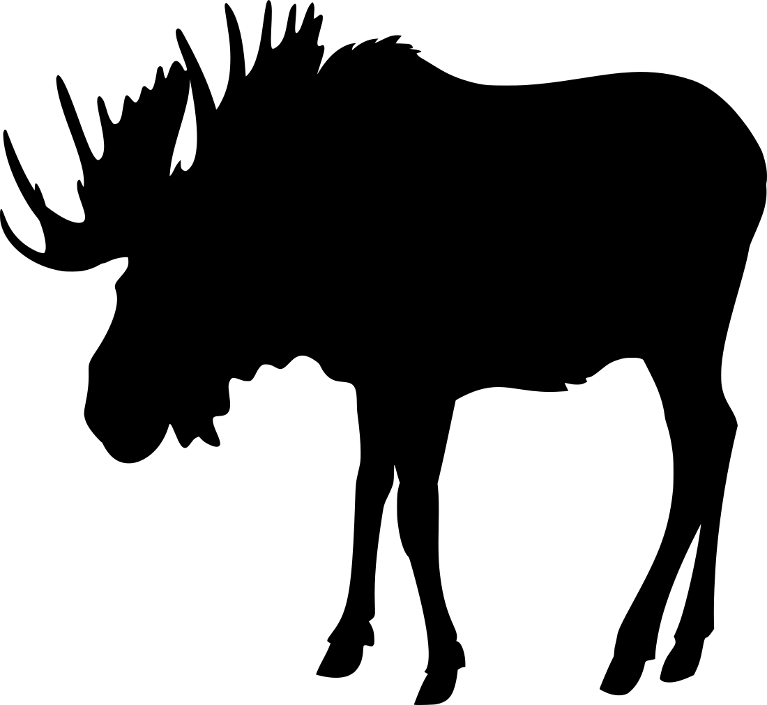 Aufkleber Vinylfolie Elch
