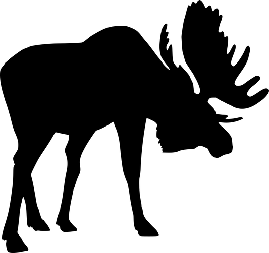 Aufkleber Vinylfolie Elch