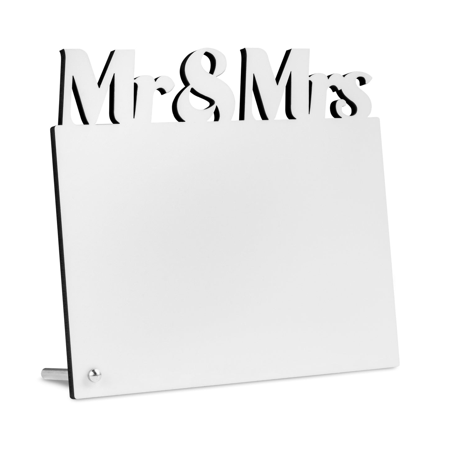 MDF Aufsteller Mr&Mrs mit Aufsteller bedruckbar Deko