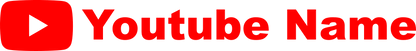 Aufkleber Vinylfolie Youtube Logo dein Name Auto Wohnmobil Dekor