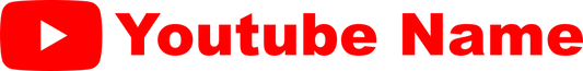 Aufkleber Vinylfolie Youtube Logo dein Name Auto Wohnmobil Dekor