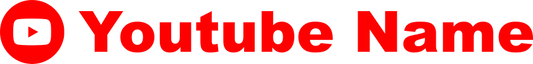 Aufkleber Vinylfolie Youtube Logo dein Name Auto Wohnmobil Dekor