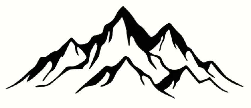Aufkleber Vinylfolie Landschaft Berge Decal Auto Wohnmobil Dekor