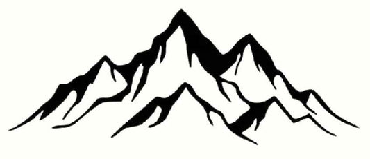 Aufkleber Vinylfolie Landschaft Berge Decal Auto Wohnmobil Dekor
