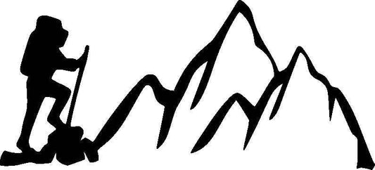 Aufkleber Vinylfolie Landschaft Berge Wandern Decal Auto Wohnmobil Dekor