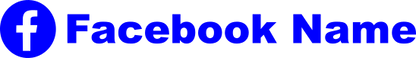 Aufkleber Vinylfolie Facebook Logo dein Name Auto Wohnmobil Dekor