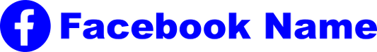 Aufkleber Vinylfolie Facebook Logo dein Name Auto Wohnmobil Dekor