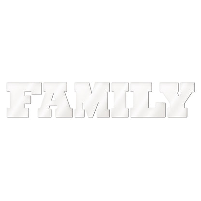 MDF Buchstabenset FAMILY bedruckbar Deko