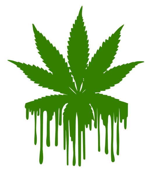 Aufkleber Vinylfolie Farbklecks Cannabis Pflanze Auto Wohnmobil Dekor