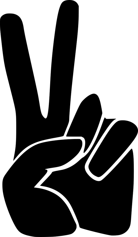Aufkleber Vinylfolie Finger
