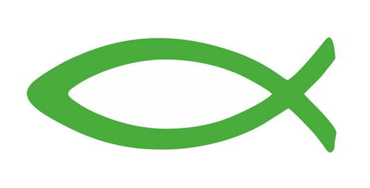 Aufkleber Vinylfolie Fisch Symbol