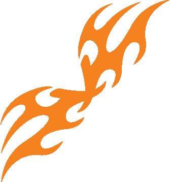 Aufkleber Vinylfolie Flammen Tribal Decal