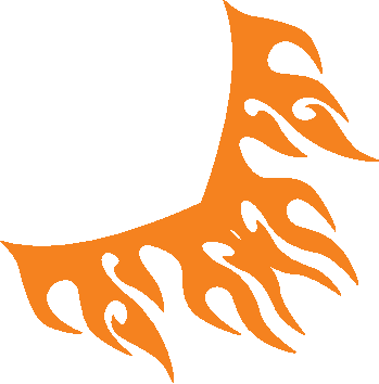 Aufkleber Vinylfolie Flammen Tribal Decal Auto KFZ