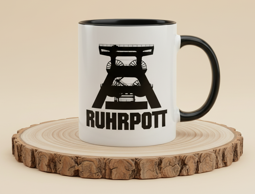 Keramiktasse Ruhrpott Förderturm 