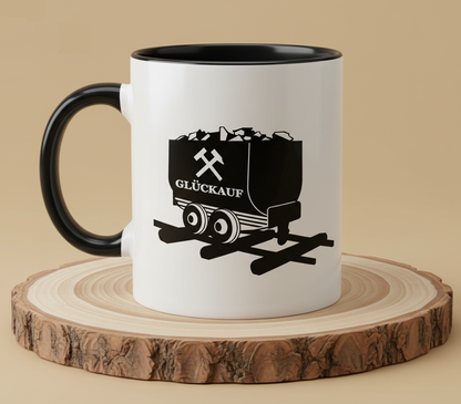 Keramiktasse Ruhrpott Bergbau Glück Auf Lore 