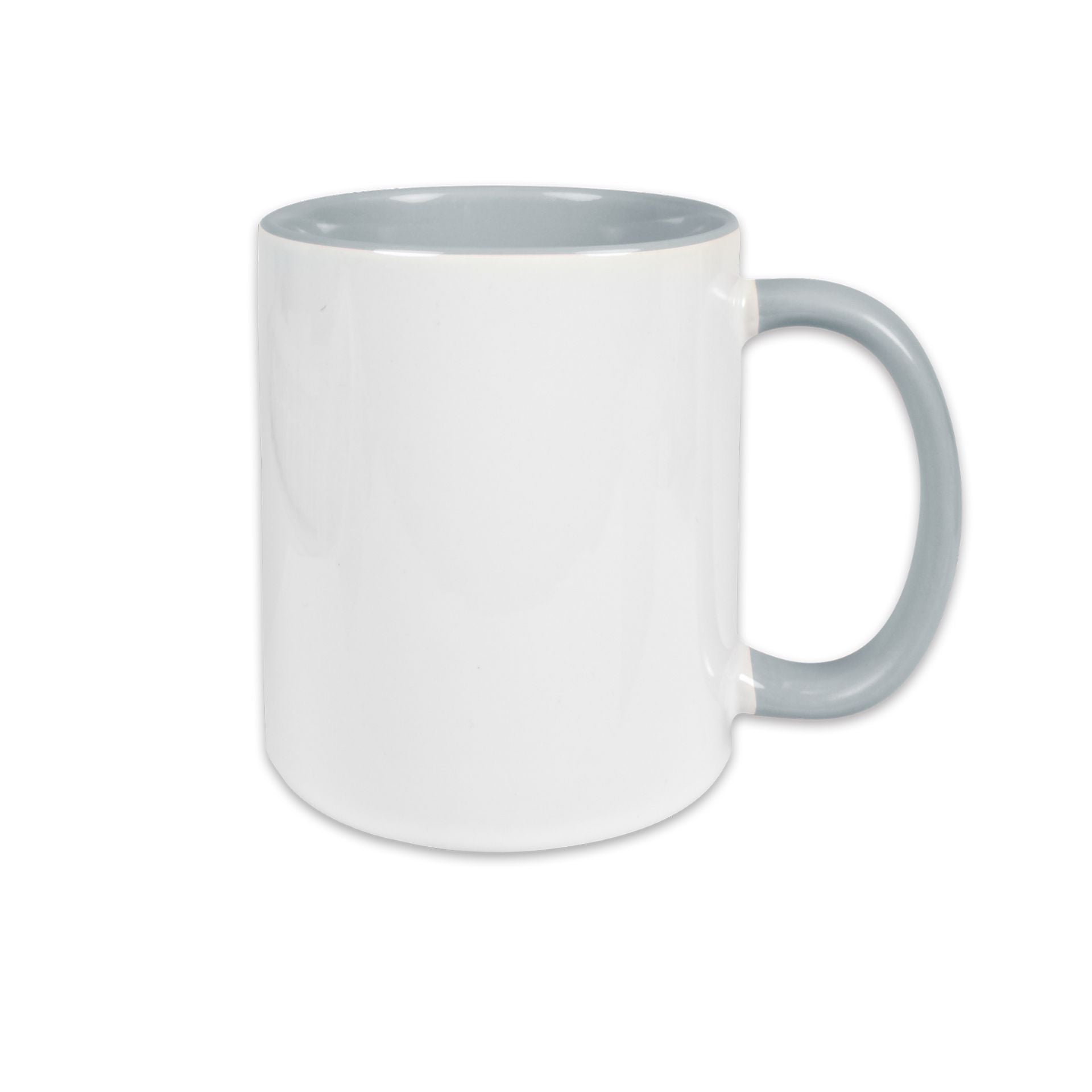 Keramiktasse TWO TONES HANDLE Sublistar Coating grau