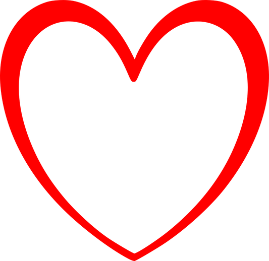Aufkleber Vinylfolie Herz Love Dekor