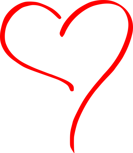 Aufkleber Vinylfolie Herz Love Dekor