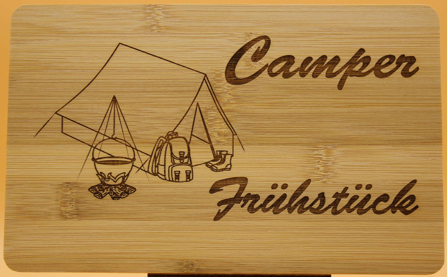 Frühstücksbrett  Camping Zelt Bambus