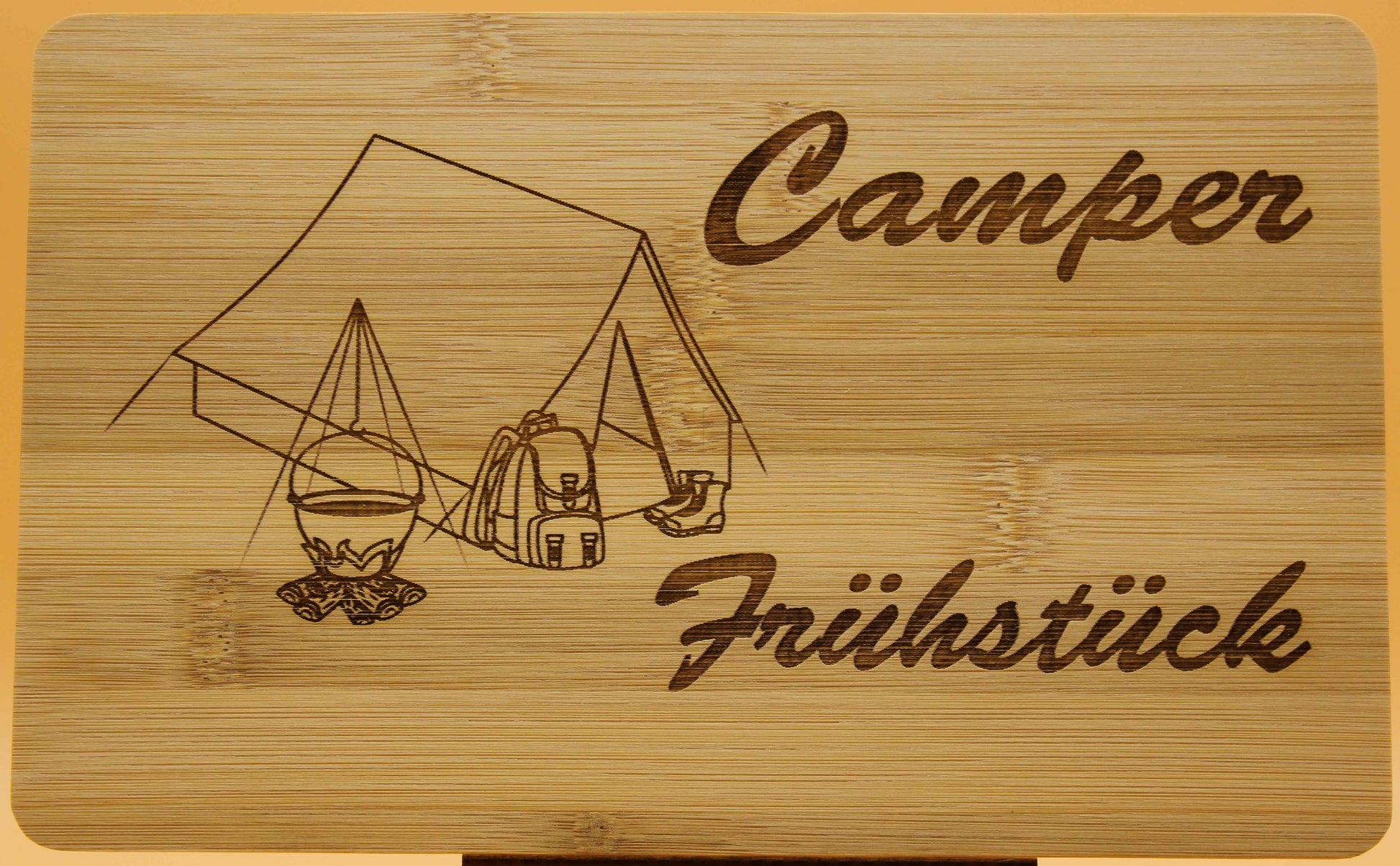 Frühstücksbrett  Camping Zelt Bambus