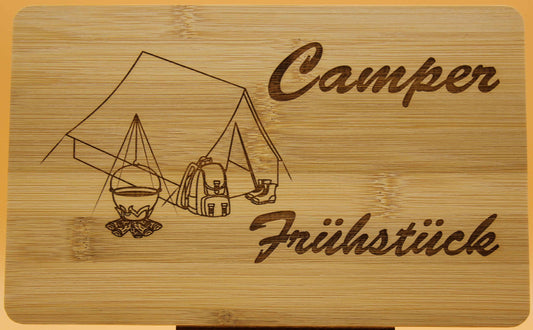 Frühstücksbrett  Camping Zelt Bambus
