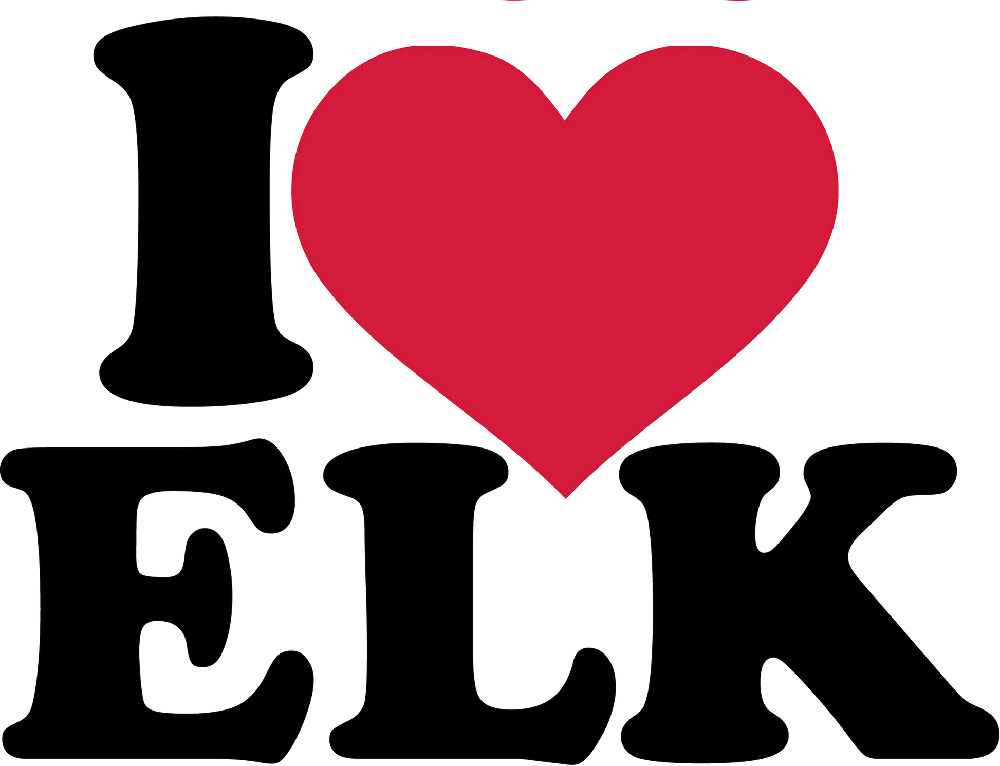 Aufkleber Vinylfolie I Love Ech