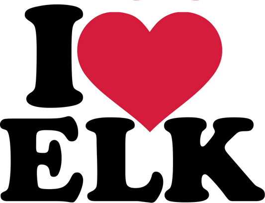 Aufkleber Vinylfolie I Love Ech
