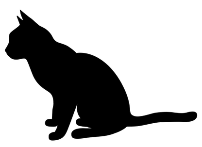 Aufkleber Vinylfolie Katze Deko Auto