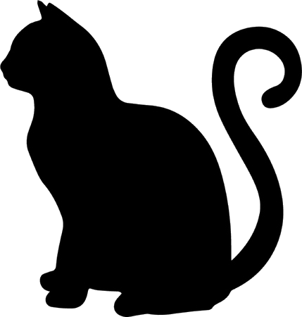Aufkleber Vinylfolie Katze Deko Auto