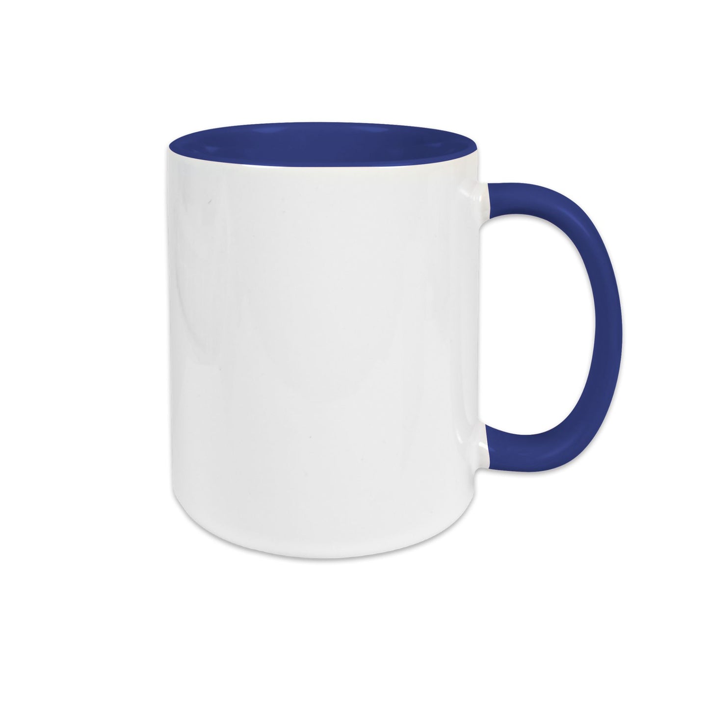 Keramiktasse TWO TONES HANDLE 11oz Sublistar Coating kobaltblau