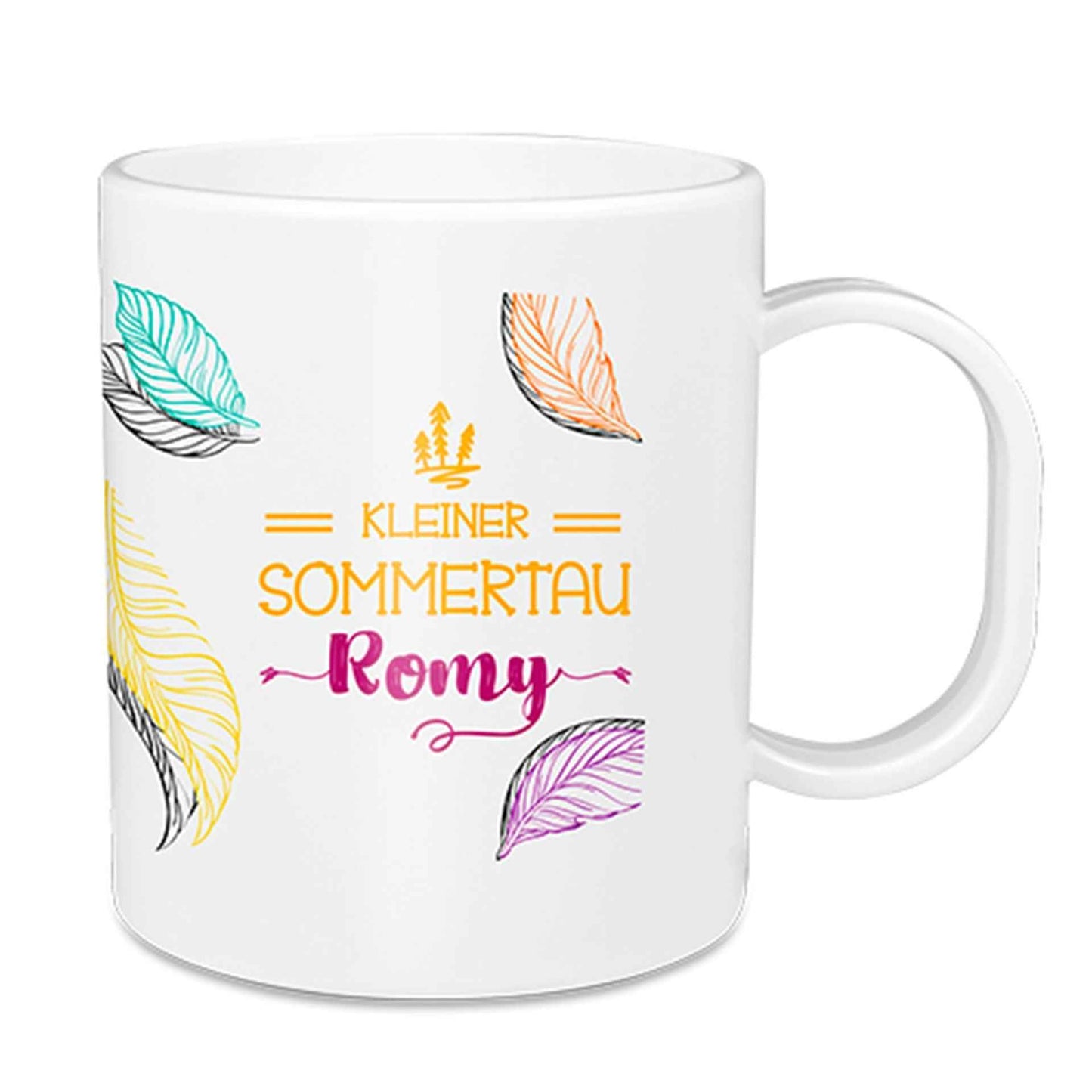Kunststofftasse Kunststoffbecher 11oz weiß