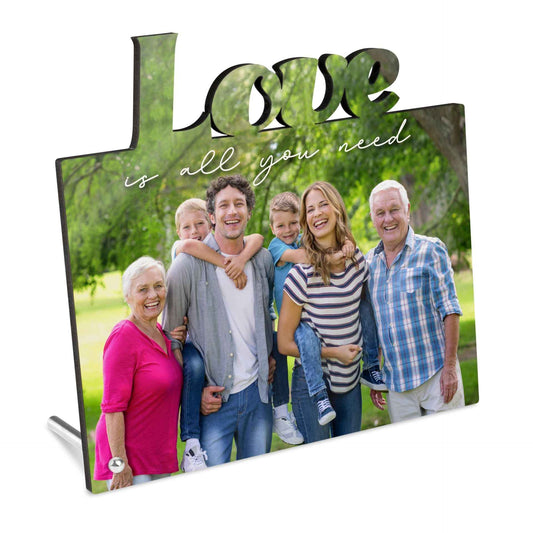 MDF Emo Frame Love mit Metallstift Aufsteller