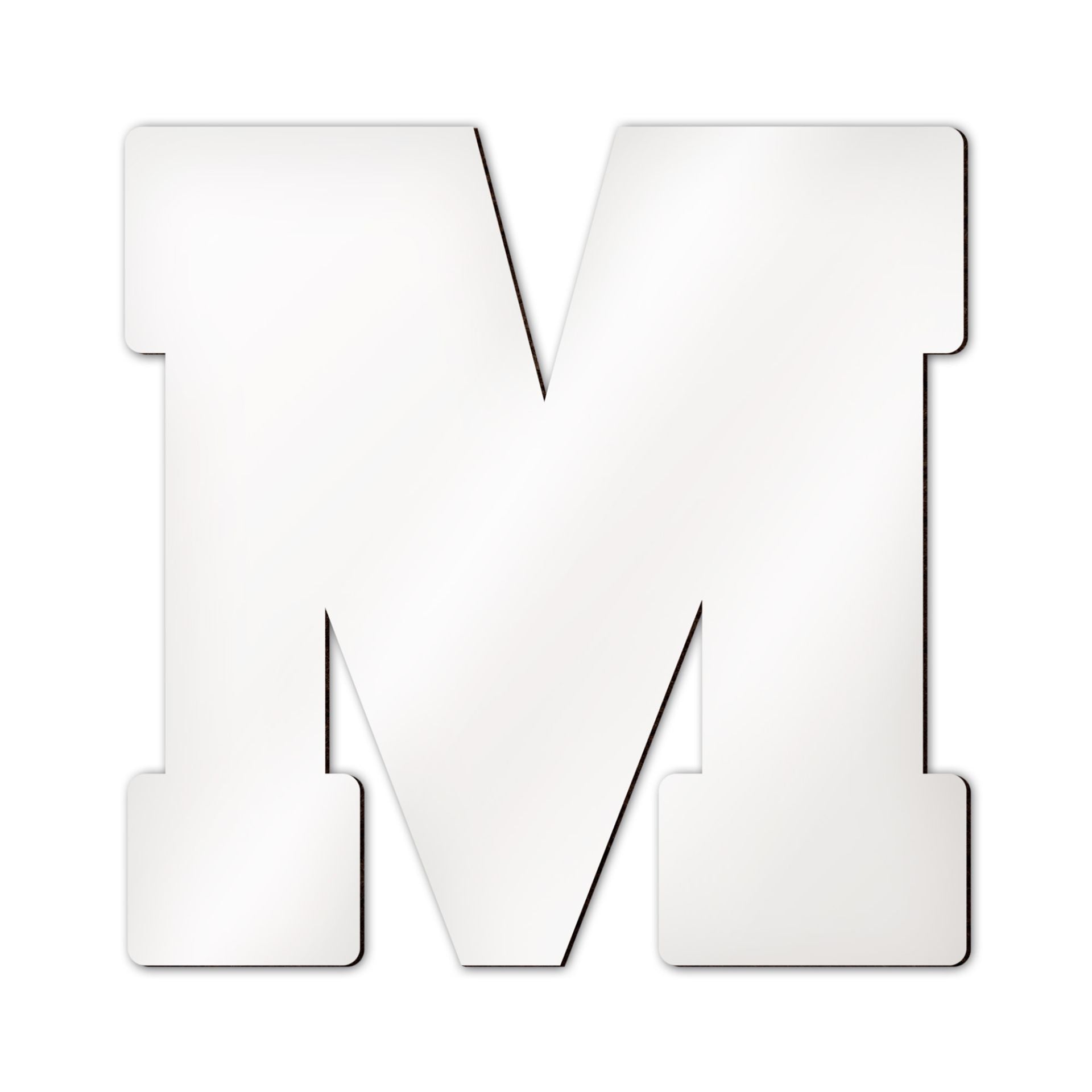 MDF Buchstabe M bedruckbar Deko