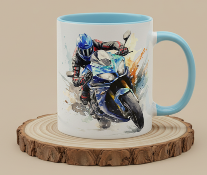 Keramiktasse Motorrad