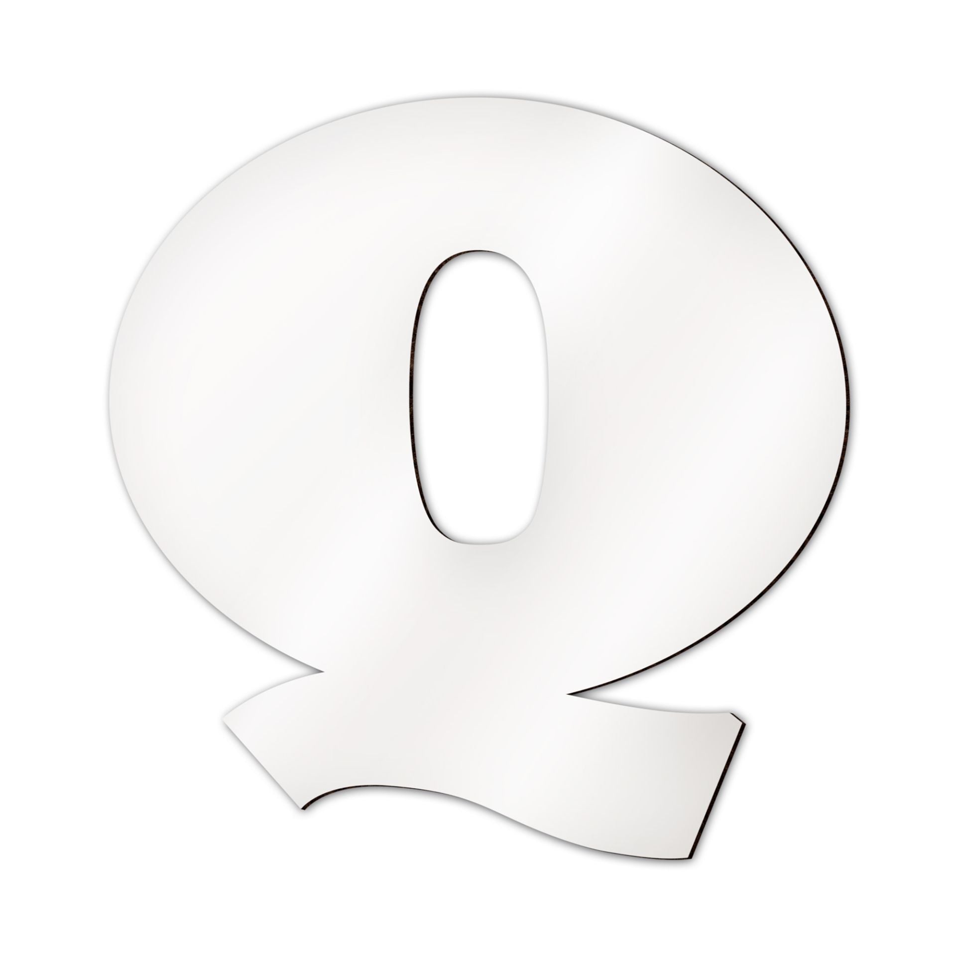 MDF Buchstabe Q bedruckbar Deko