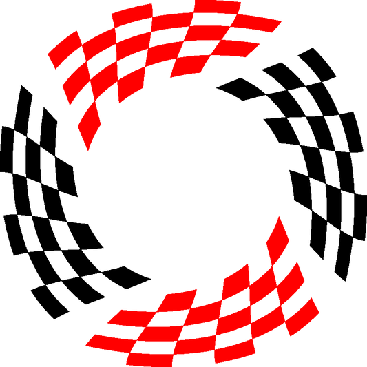 Aufkleber Vinylfolie Racing Rennen Rennflagge Tribal Decal 